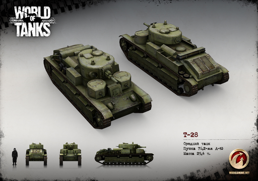 World of Tanks - Т-28 - новый рендер в Мире Танков!