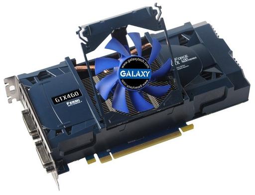 Игровое железо - Galaxy готовит к выходу четыре разогнанные видеокарты NVIDIA GeForce GTX 460 со съемным вентилятором